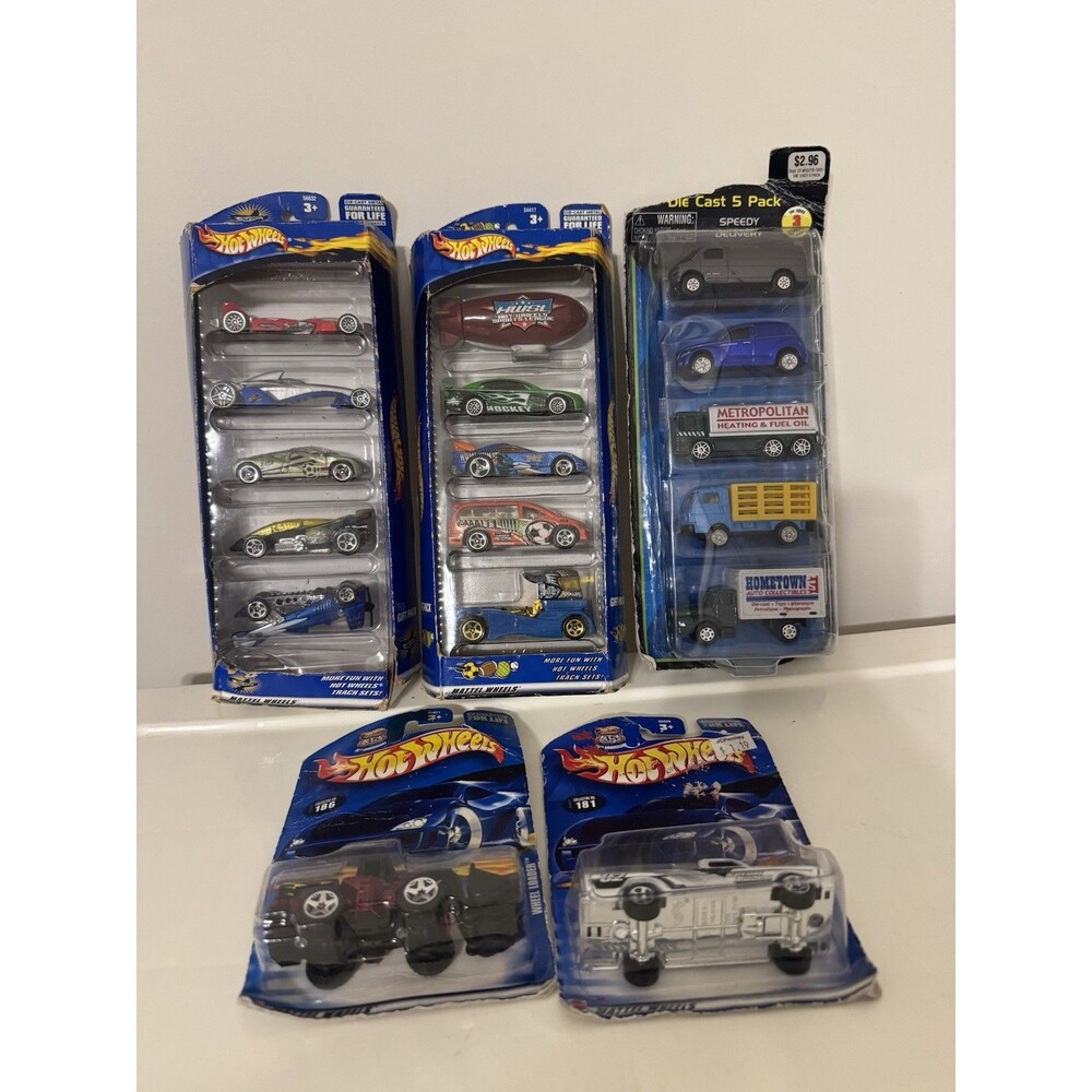 2000 Mattel Hot Wheels Gift Pack  56632/54417 & 2002 Single 186/187 plus more